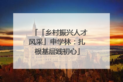 「乡村振兴人才风采」申学林：扎根基层践初心