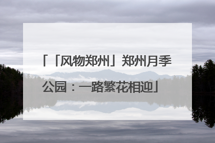「风物郑州」郑州月季公园：一路繁花相迎