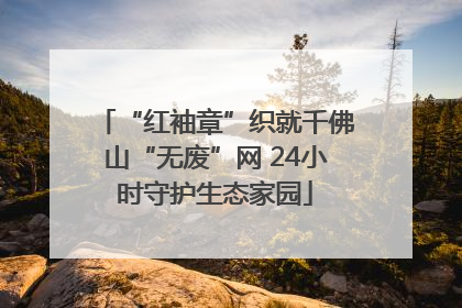 “红袖章”织就千佛山“无废”网 24小时守护生态家园