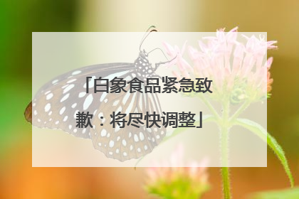 白象食品紧急致歉：将尽快调整