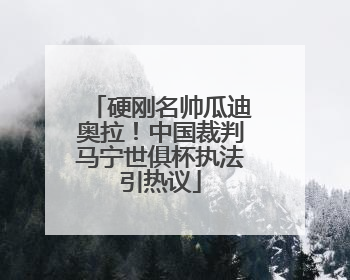 硬刚名帅瓜迪奥拉！中国裁判马宁世俱杯执法引热议