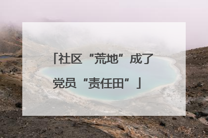 社区“荒地”成了党员“责任田”