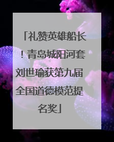 礼赞英雄船长！青岛城阳河套刘世瑜获第九届全国道德模范提名奖
