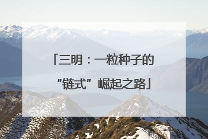 三明：一粒种子的“链式”崛起之路