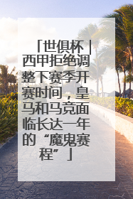 世俱杯｜西甲拒绝调整下赛季开赛时间，皇马和马竞面临长达一年的“魔鬼赛程”