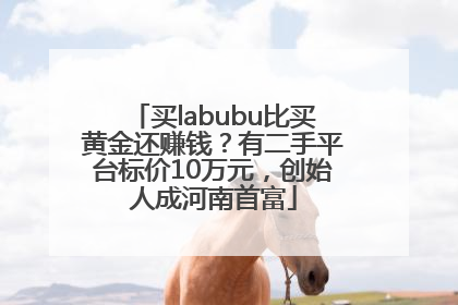 买labubu比买黄金还赚钱？有二手平台标价10万元，创始人成河南首富