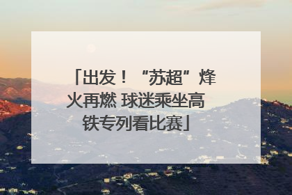 出发！“苏超”烽火再燃 球迷乘坐高铁专列看比赛