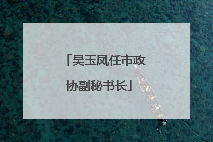吴玉凤任市政协副秘书长