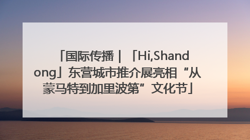 国际传播｜「Hi,Shandong」东营城市推介展亮相“从蒙马特到加里波第”文化节