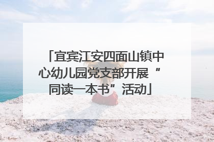 宜宾江安四面山镇中心幼儿园党支部开展“同读一本书”活动
