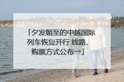 夕发朝至的中越国际列车恢复开行 线路、购票方式公布→