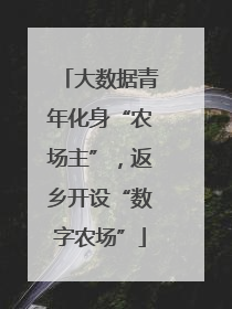 大数据青年化身“农场主”，返乡开设“数字农场”