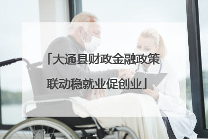 大通县财政金融政策联动稳就业促创业