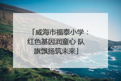 威海市福泰小学：红色基因润童心 队旗飘扬筑未来