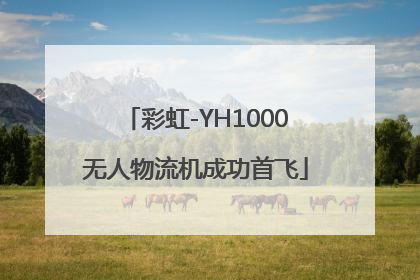 彩虹-YH1000无人物流机成功首飞