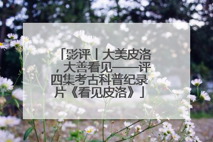 影评丨大美皮洛，大善看见——评四集考古科普纪录片《看见皮洛》