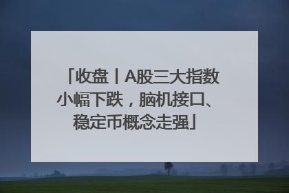 收盘丨A股三大指数小幅下跌，脑机接口、稳定币概念走强