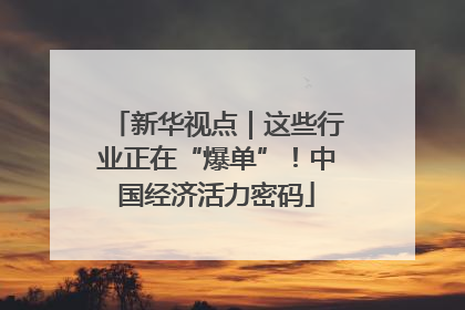 新华视点｜这些行业正在“爆单”！中国经济活力密码