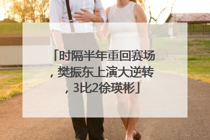 时隔半年重回赛场，樊振东上演大逆转，3比2徐瑛彬
