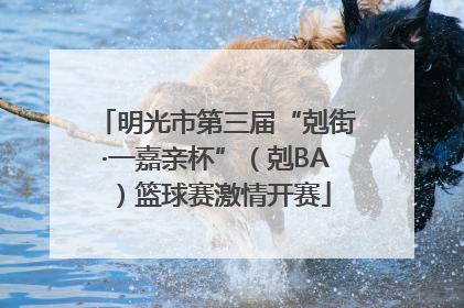 明光市第三届“剋街·一嘉亲杯”（剋BA）篮球赛激情开赛
