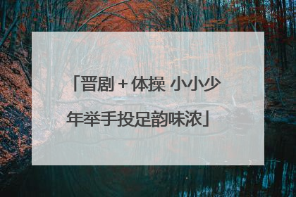 晋剧＋体操 小小少年举手投足韵味浓