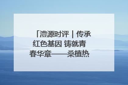 澧源时评｜传承红色基因 铸就青春华章——桑植热土上的青春长征