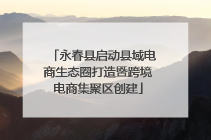 永春县启动县域电商生态圈打造暨跨境电商集聚区创建
