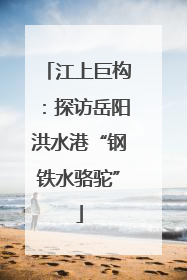 江上巨构：探访岳阳洪水港“钢铁水骆驼”