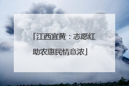 江西宜黄：志愿红助农惠民情意浓