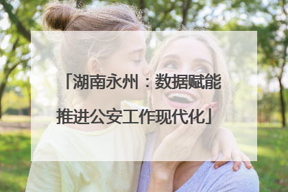 湖南永州：数据赋能推进公安工作现代化
