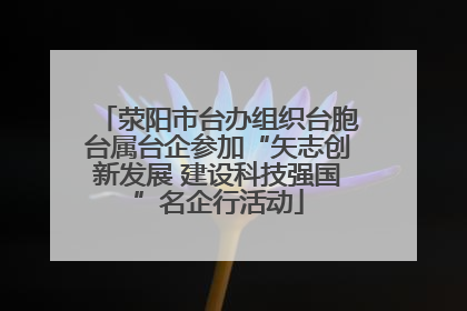 荥阳市台办组织台胞台属台企参加“矢志创新发展 建设科技强国”名企行活动