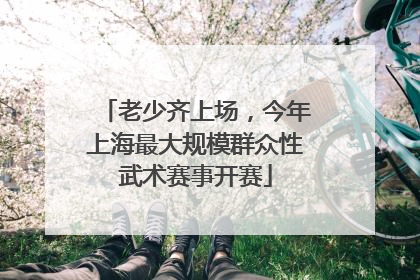 老少齐上场，今年上海最大规模群众性武术赛事开赛