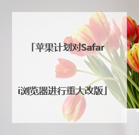 苹果计划对Safari浏览器进行重大改版