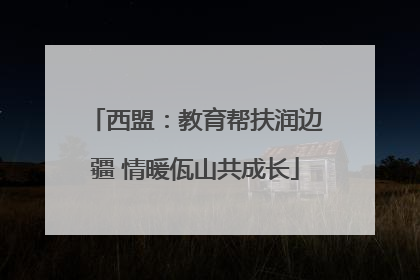 西盟：教育帮扶润边疆 情暖佤山共成长