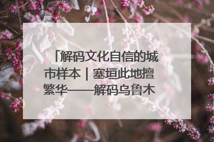 解码文化自信的城市样本｜塞垣此地擅繁华——解码乌鲁木齐的文化自信样本
