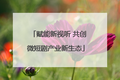 赋能新视听 共创微短剧产业新生态