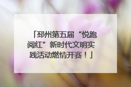 邳州第五届“悦跑阅红”新时代文明实践活动燃情开赛！
