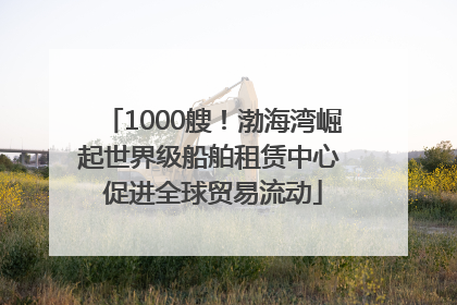 1000艘！渤海湾崛起世界级船舶租赁中心 促进全球贸易流动