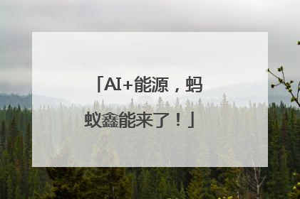 AI+能源，蚂蚁鑫能来了！