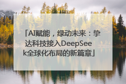 AI赋能，绿动未来：挚达科技接入DeepSeek全球化布局的新篇章