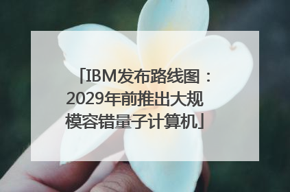 IBM发布路线图：2029年前推出大规模容错量子计算机